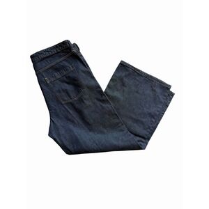 Banana Republic High Rise Wide Leg Trouser Jeans Sz 34/18 Dark Wash NWOT